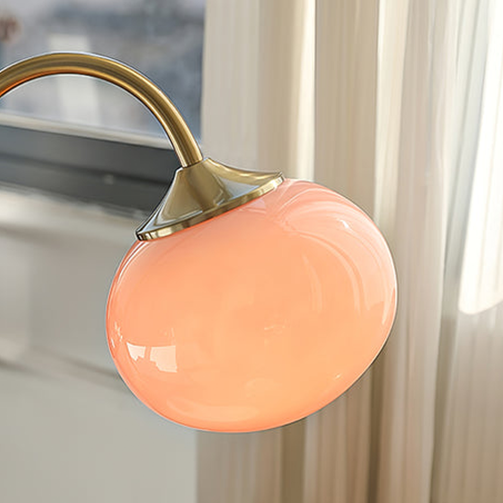 Marshmallow | Bordlampe i metal og glas