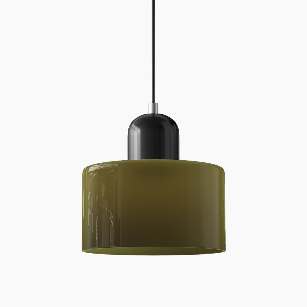 Lille glaspendel - LED, glas/metal, max 12W, trykknapkontakt, E27, CE/UL-certificeret, moderne elegance