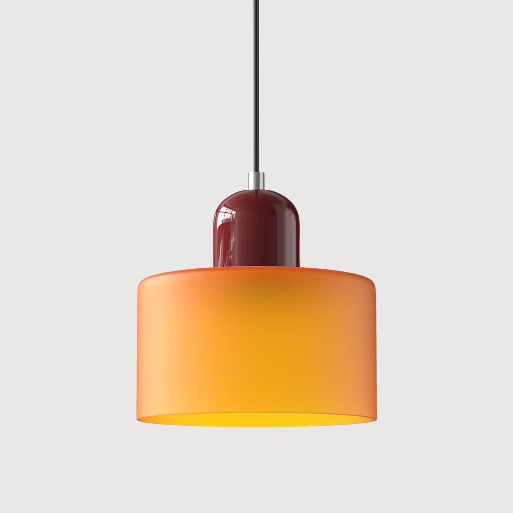 Lille glaspendel - LED, glas/metal, max 12W, trykknapkontakt, E27, CE/UL-certificeret, moderne elegance