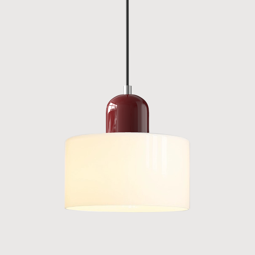 Lille glaspendel - LED, glas/metal, max 12W, trykknapkontakt, E27, CE/UL-certificeret, moderne elegance