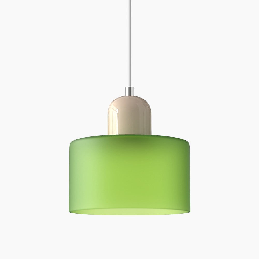 Lille glaspendel - LED, glas/metal, max 12W, trykknapkontakt, E27, CE/UL-certificeret, moderne elegance