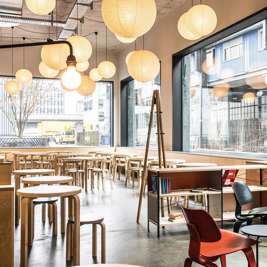 Hængelampe af rispapir