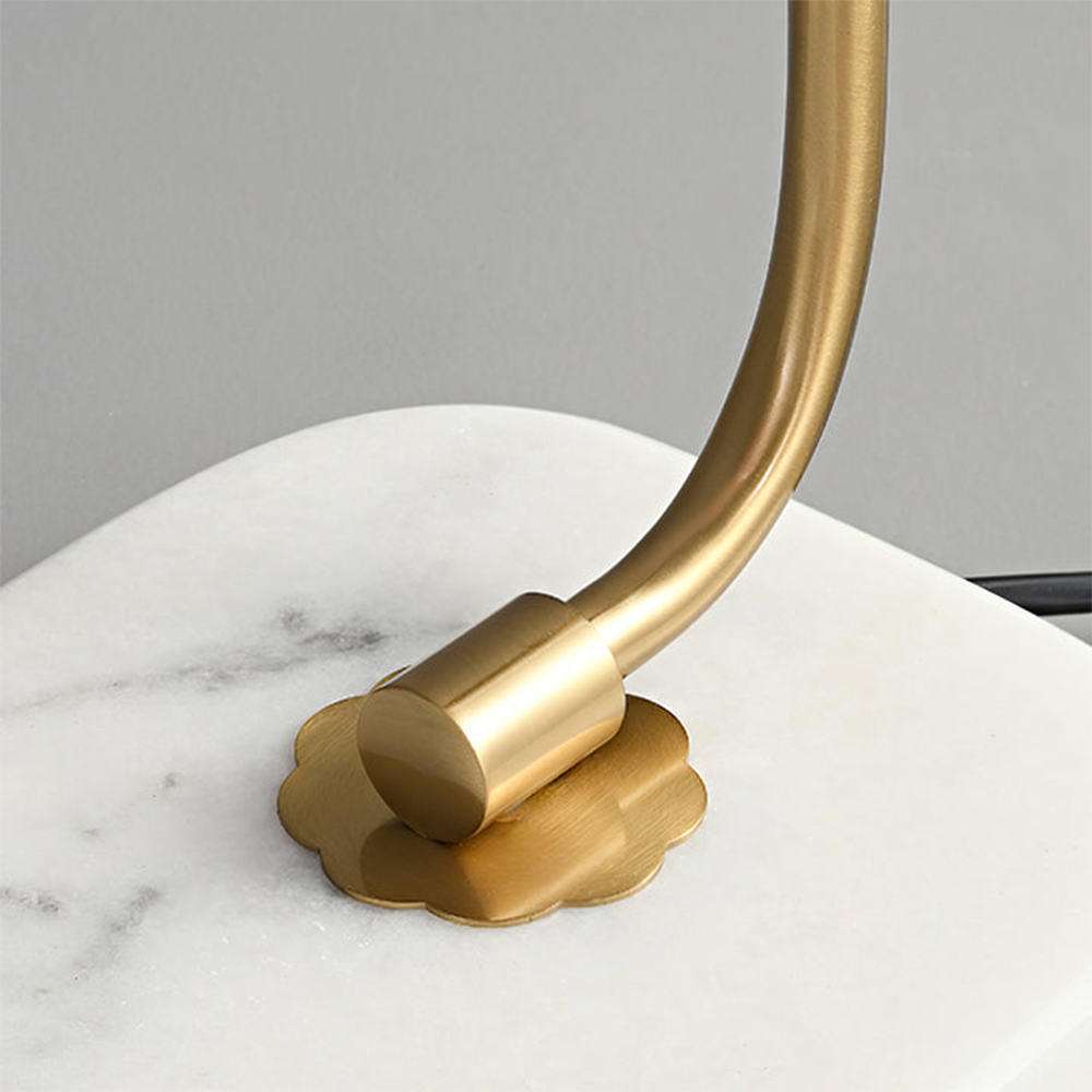 Marshmallow | Bordlampe i metal og glas