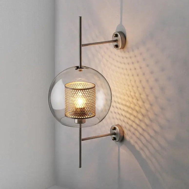 Luksuriøs Væglampe - Moderne Nordisk Design, Glas og Metal, Nem Installation