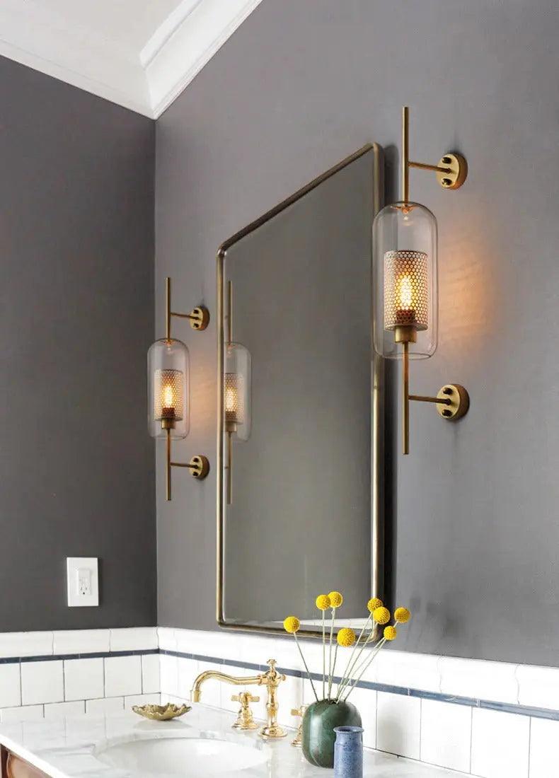 Luksuriøs Væglampe - Moderne Nordisk Design, Glas og Metal, Nem Installation