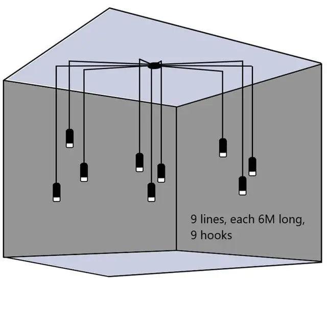 Plug-in hængelamper - sort finish, justerbar højde, nem installation | hængelampe til soveværelse med 15ft ledning og tænd/sluk-kontakt