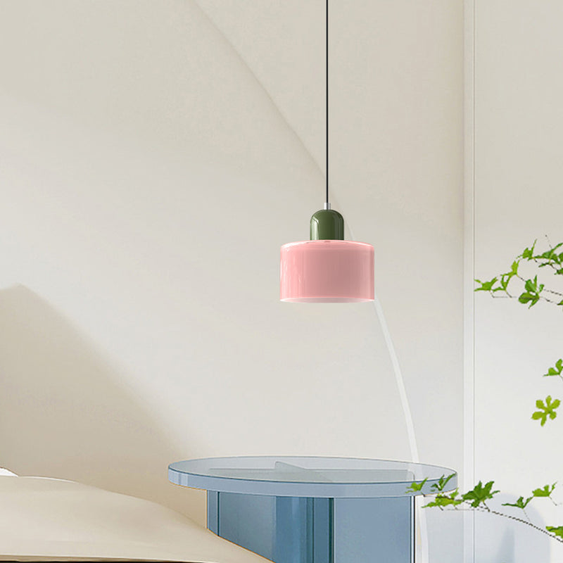 Lille glaspendel - LED, glas/metal, max 12W, trykknapkontakt, E27, CE/UL-certificeret, moderne elegance