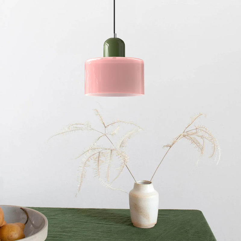 Lille glaspendel - LED, glas/metal, max 12W, trykknapkontakt, E27, CE/UL-certificeret, moderne elegance