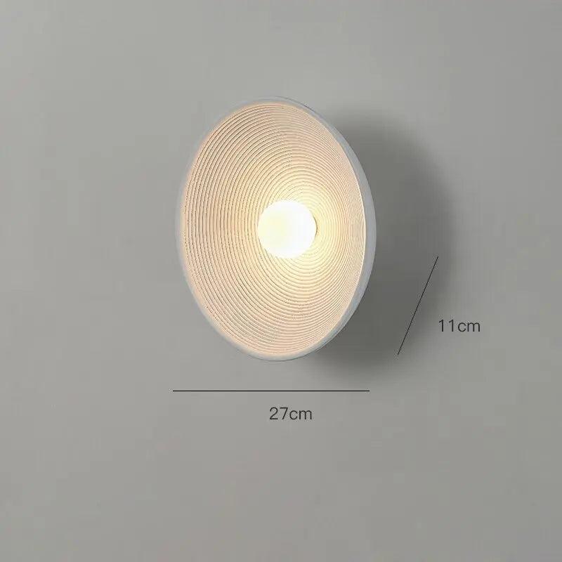 Retro-væglampe - resin og matteret glas, LED-pære inkluderet, vintage-stil, nem installation, G9-sokkel, 110/220V - hvid/lysebrun
