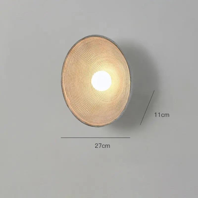 Retro-væglampe - resin og matteret glas, LED-pære inkluderet, vintage-stil, nem installation, G9-sokkel, 110/220V - hvid/lysebrun