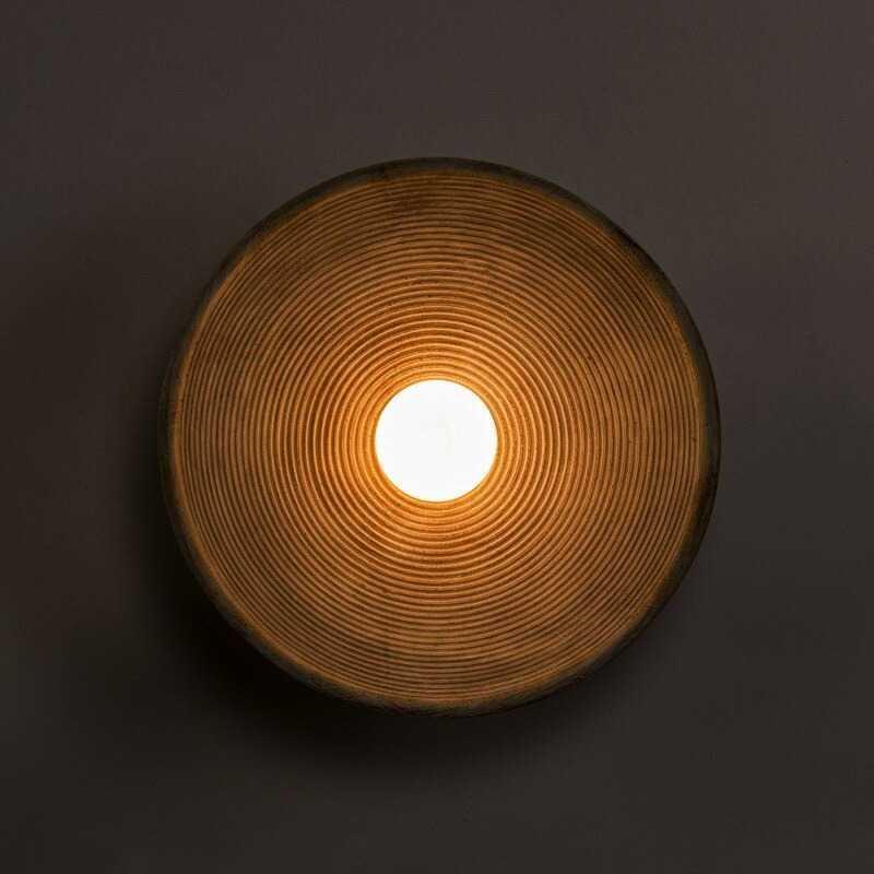 Retro-væglampe - resin og matteret glas, LED-pære inkluderet, vintage-stil, nem installation, G9-sokkel, 110/220V - hvid/lysebrun