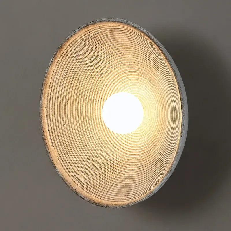 Retro-væglampe - resin og matteret glas, LED-pære inkluderet, vintage-stil, nem installation, G9-sokkel, 110/220V - hvid/lysebrun