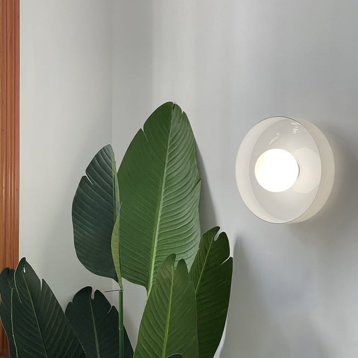 Moderne loftslampe D25/35cm med mundblæst, sandblæst, ravfarvet glasskærm og hvid, matteret diffusor | G9 LED | AC 220V-240V