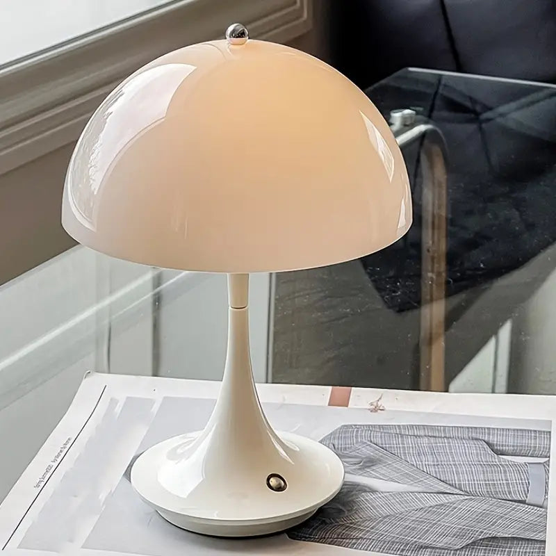Moderne Mushroom Mimic LED-Bordlampe - 2W, Justerbar 3000K-6000K, Touch