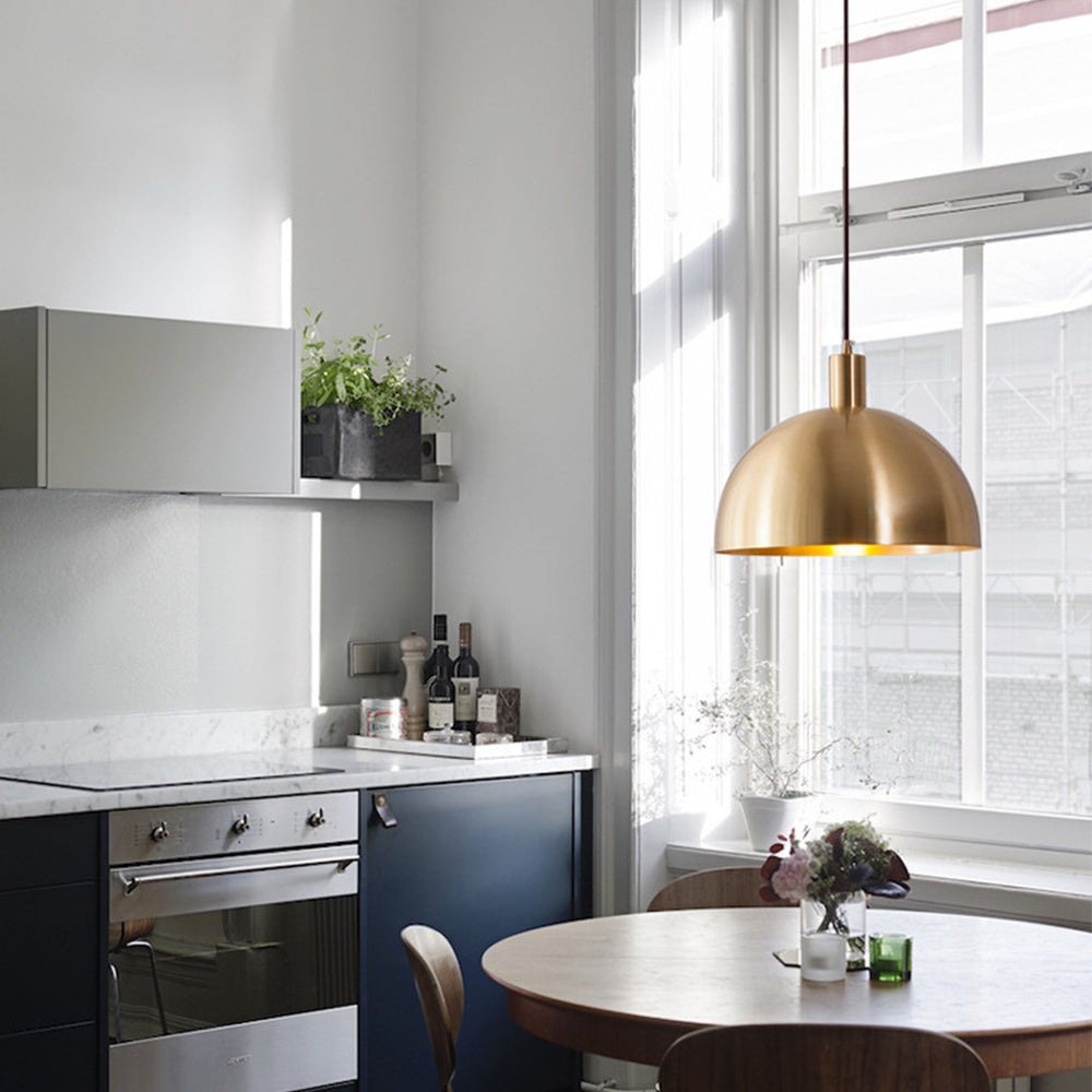 Moderne Messingpendel fra Midten af Årtiet - Justerbar Ledning, Kuppelskærm