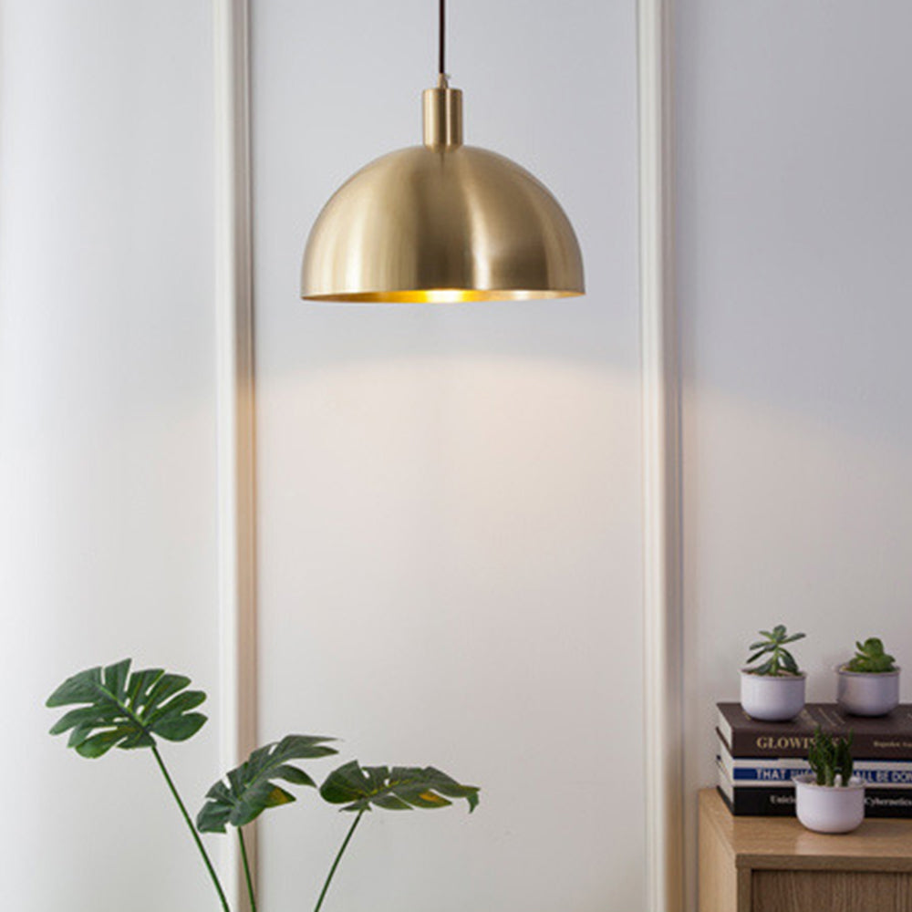 Moderne Messingpendel fra Midten af Årtiet - Justerbar Ledning, Kuppelskærm