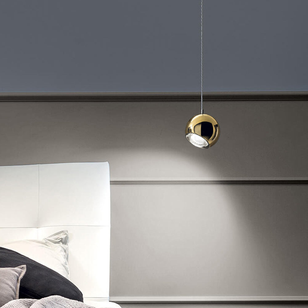 Mid-Century Art Deco-pendel, sølv og guld, LED-hængelampe, 90-260V, ikke dæmpbar