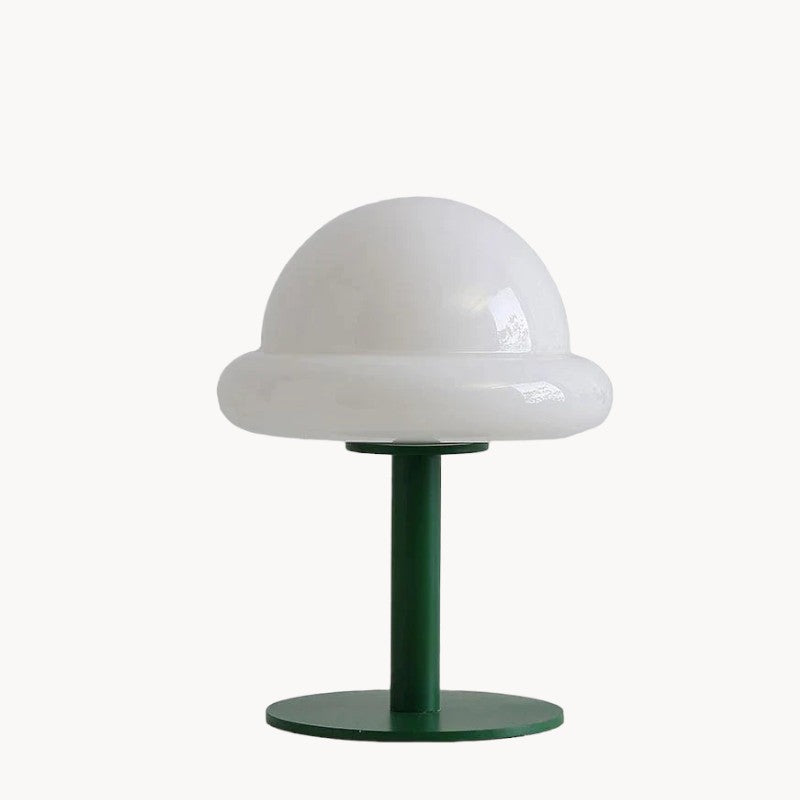 Mid Century Modern Mushroom bordlampe | LED, flerfarvet, glassten, tænd/sluk-kontakt, UL-certificeret