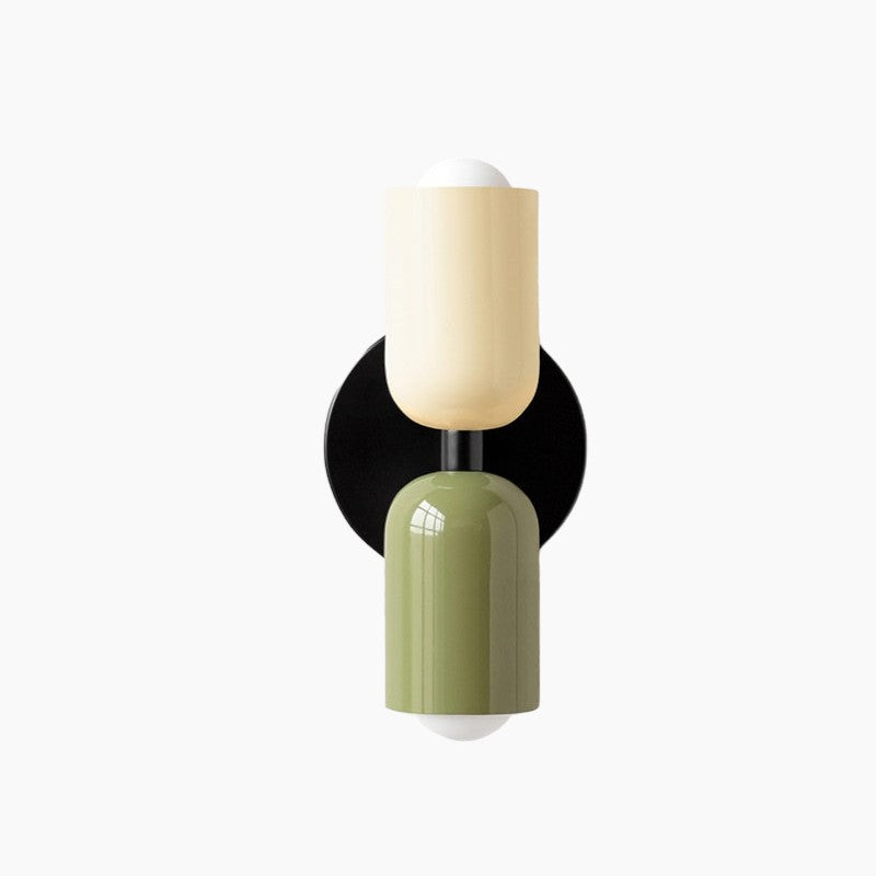 Farverig, moderne væglampe - LED, dobbeltlys, jernhus, 90-260V, op/ned-belysning