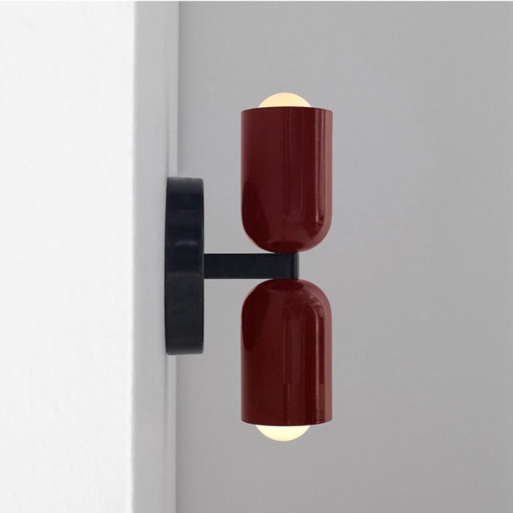 Farverig, moderne væglampe - LED, dobbeltlys, jernhus, 90-260V, op/ned-belysning