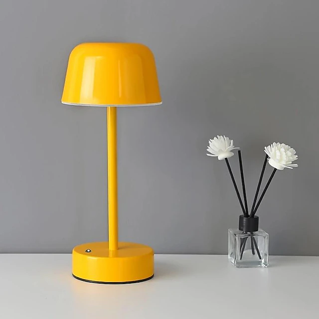 Bærbar Ledningsfri Genopladelig Jernbordlampe - Dæmpbar, 3600 mAh Batteri