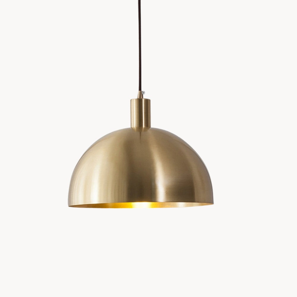 Moderne Messingpendel fra Midten af Årtiet - Justerbar Ledning, Kuppelskærm