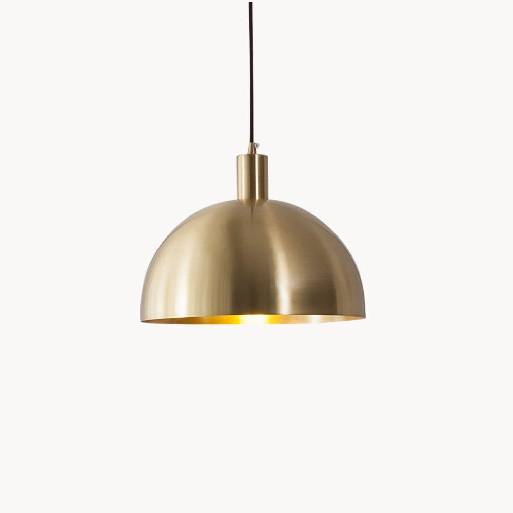 Moderne Messingpendel fra Midten af Årtiet - Justerbar Ledning, Kuppelskærm