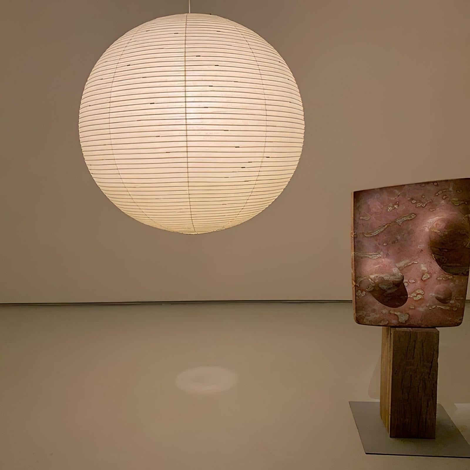 Hængelampe af rispapir