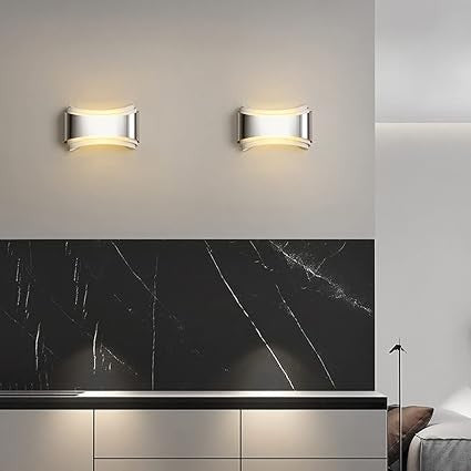 Buet moderne væglampe LED 5W 3000K varm hvid | jern/rustfrit stål