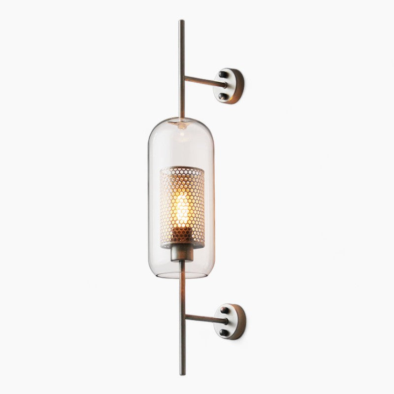 Luksuriøs Væglampe - Moderne Nordisk Design, Glas og Metal, Nem Installation