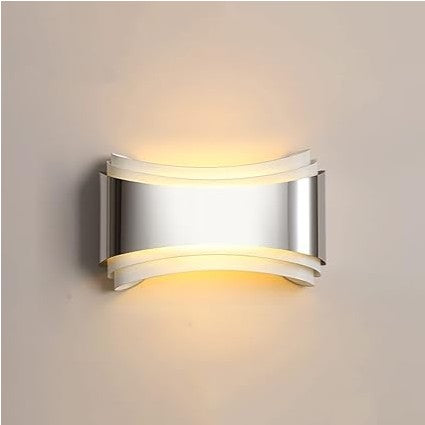 Buet moderne væglampe LED 5W 3000K varm hvid | jern/rustfrit stål