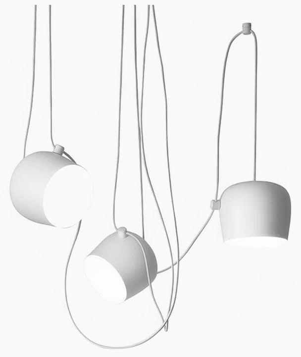 Moderne jerndesign, E27-sokkel, LED-kompatibel, semi-indbygget, metalskærm øverst/underst, 220-240V, 40W, CCC/CE-certificeret, sort/hvid