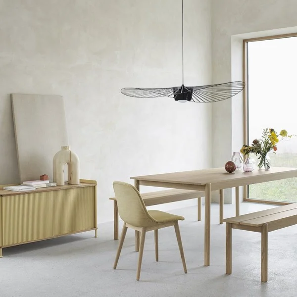 Moderne LED-pendel, dynamisk design, stofskærm, indbygget, ikke-dæmpbar, kreativ LED-loftslampe til stue/spisestue/soveværelse