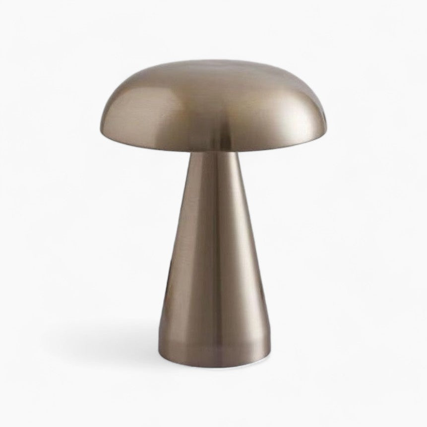 Genopladelig bordlampe | 1800mAh batteri, USB-C opladning, 3 lysintensiteter, metalhus