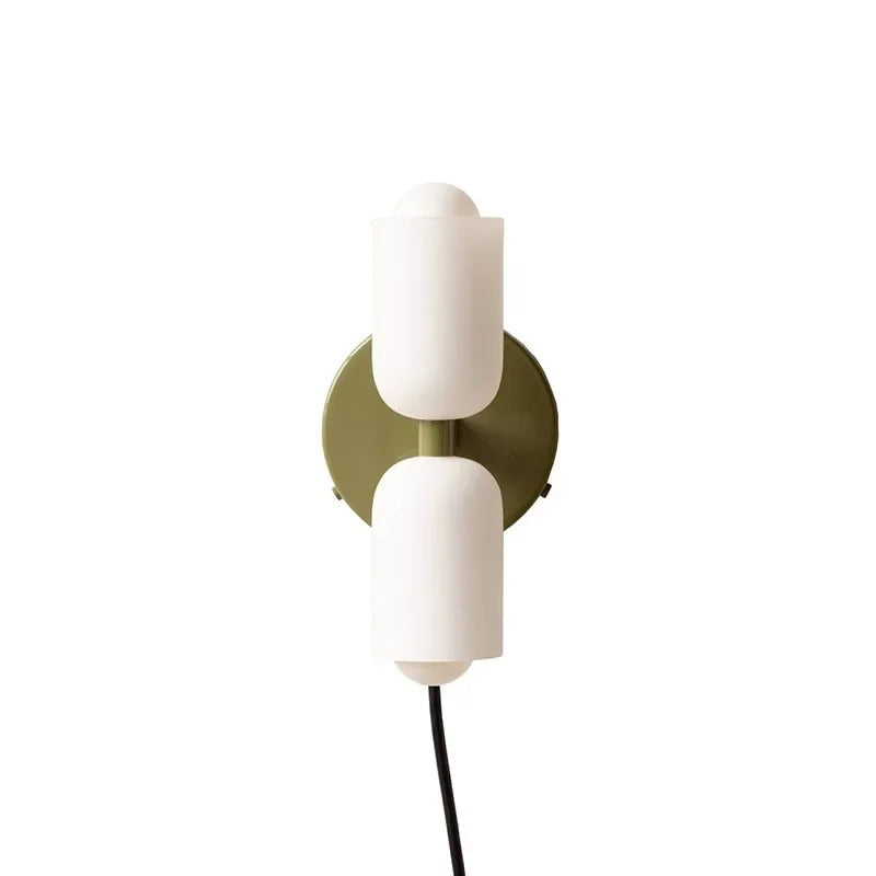 Farverig, moderne væglampe - LED, dobbeltlys, jernhus, 90-260V, op/ned-belysning