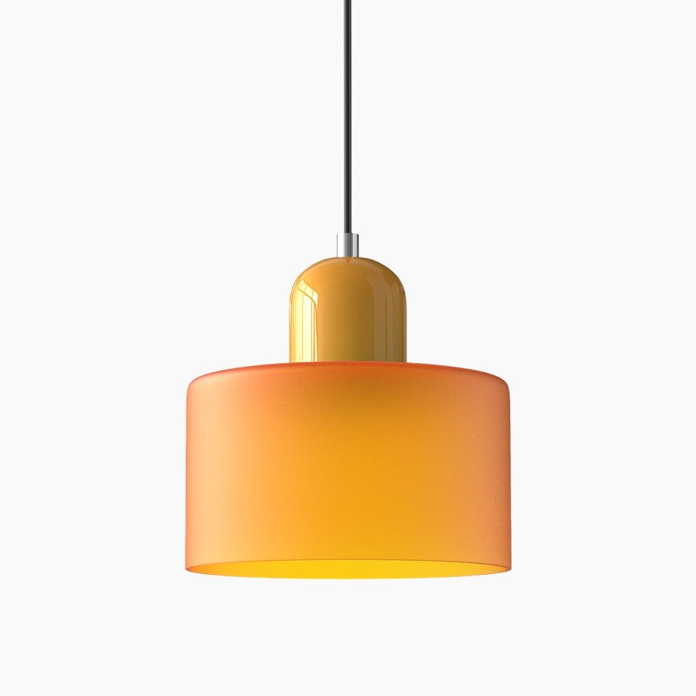 Lille glaspendel - LED, glas/metal, max 12W, trykknapkontakt, E27, CE/UL-certificeret, moderne elegance