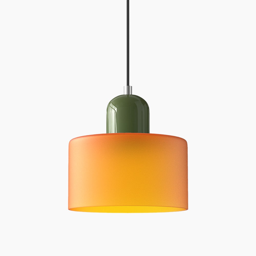 Lille glaspendel - LED, glas/metal, max 12W, trykknapkontakt, E27, CE/UL-certificeret, moderne elegance