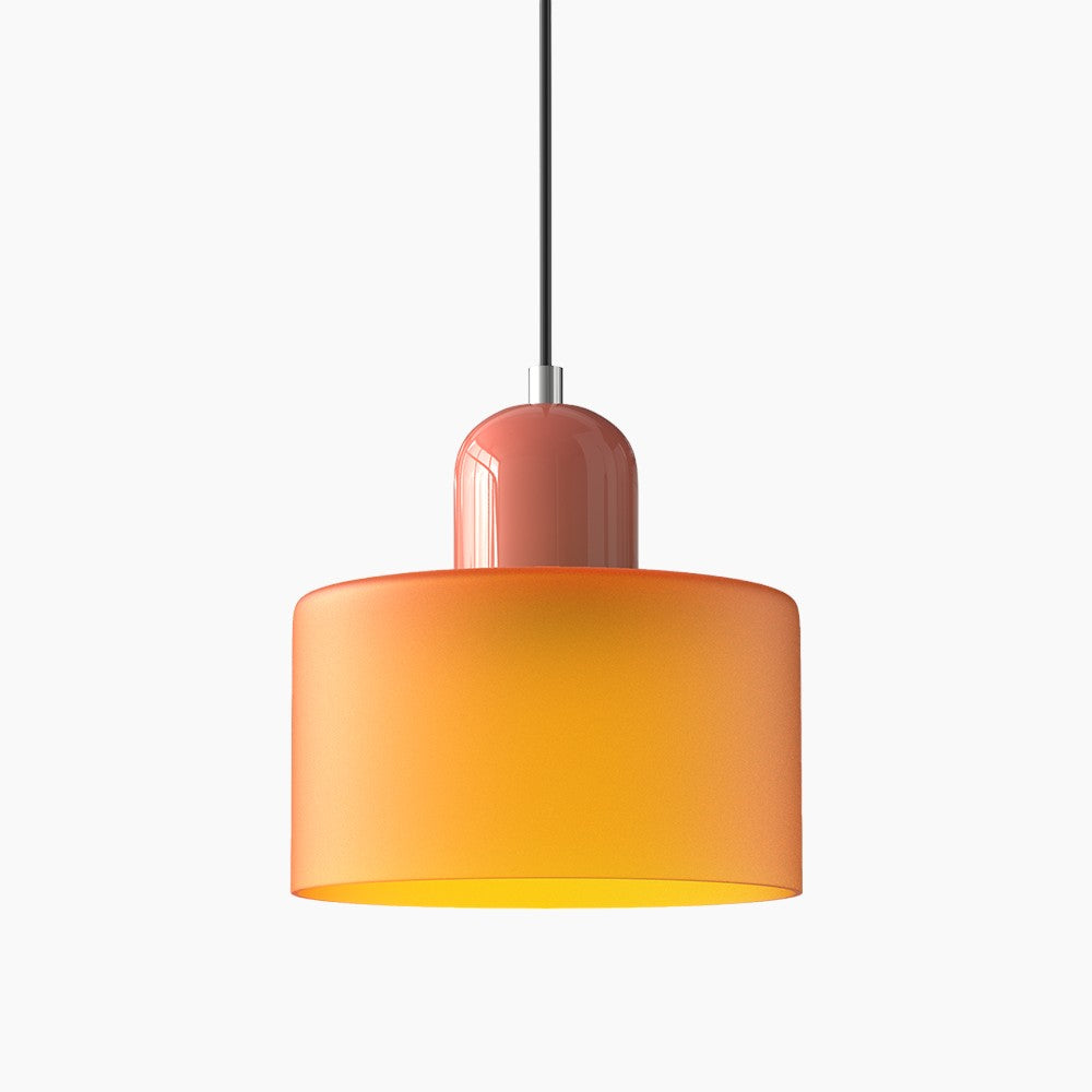 Lille glaspendel - LED, glas/metal, max 12W, trykknapkontakt, E27, CE/UL-certificeret, moderne elegance