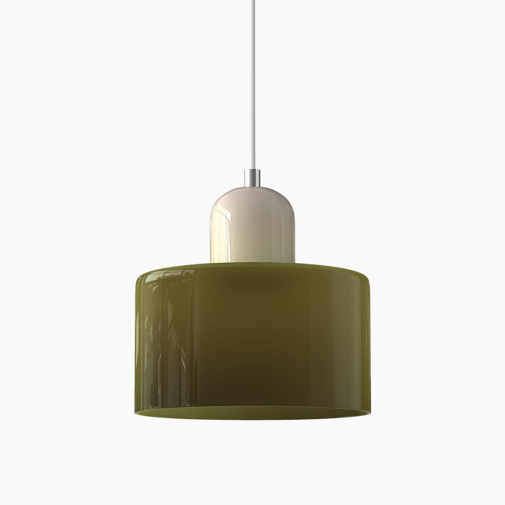 Lille glaspendel - LED, glas/metal, max 12W, trykknapkontakt, E27, CE/UL-certificeret, moderne elegance