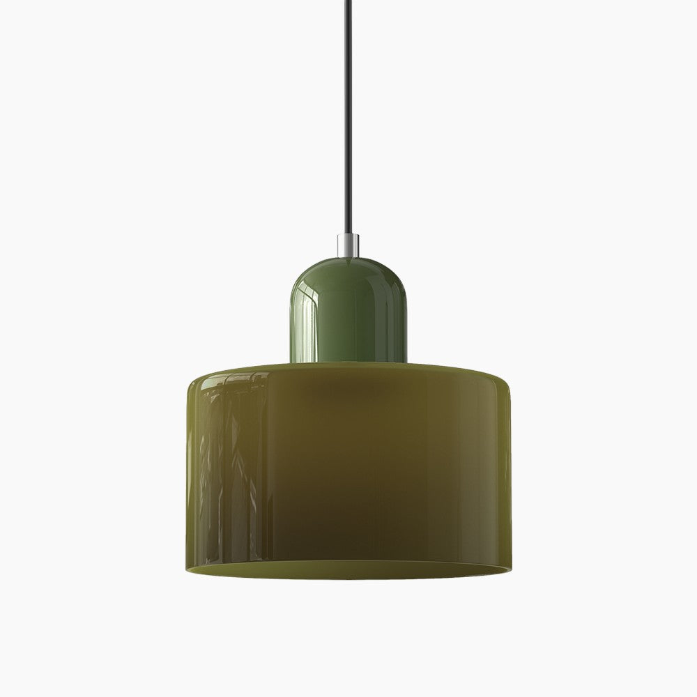 Lille glaspendel - LED, glas/metal, max 12W, trykknapkontakt, E27, CE/UL-certificeret, moderne elegance