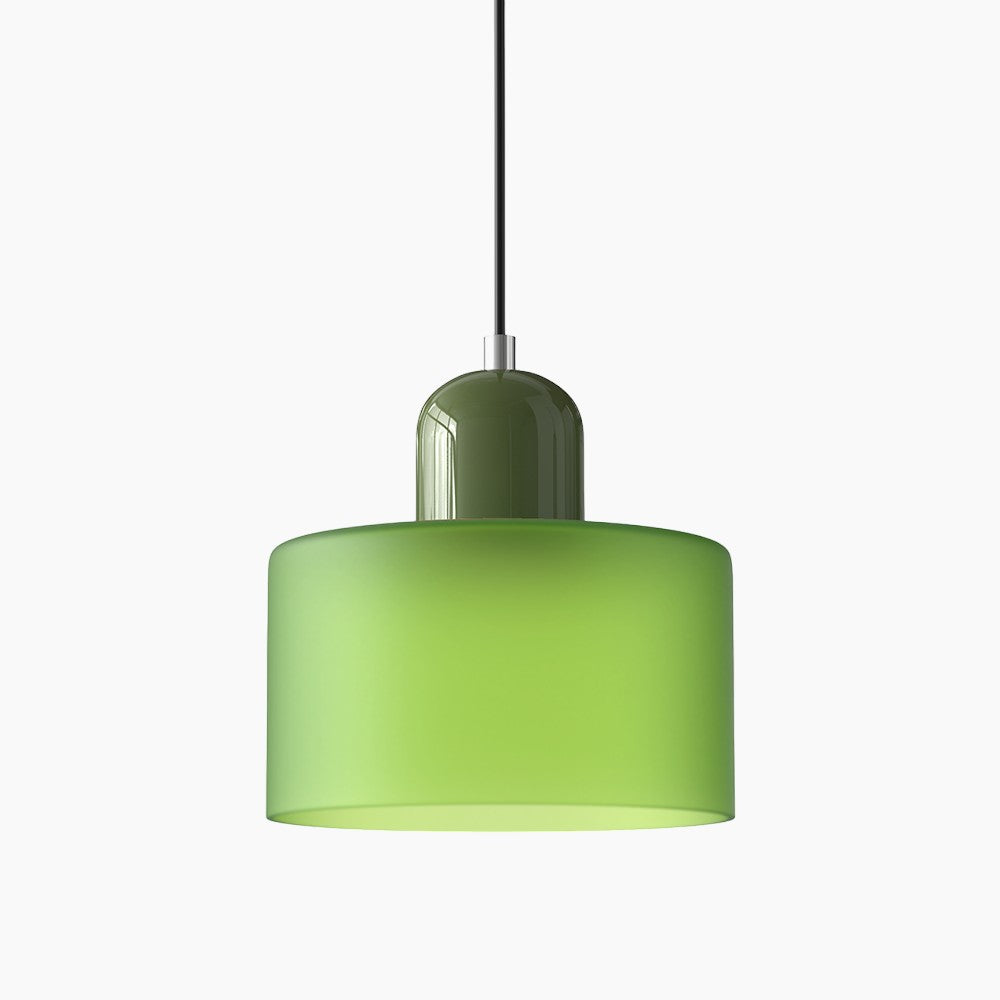 Lille glaspendel - LED, glas/metal, max 12W, trykknapkontakt, E27, CE/UL-certificeret, moderne elegance
