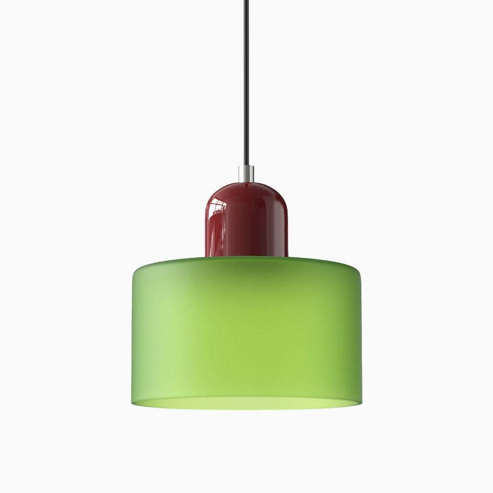 Lille glaspendel - LED, glas/metal, max 12W, trykknapkontakt, E27, CE/UL-certificeret, moderne elegance