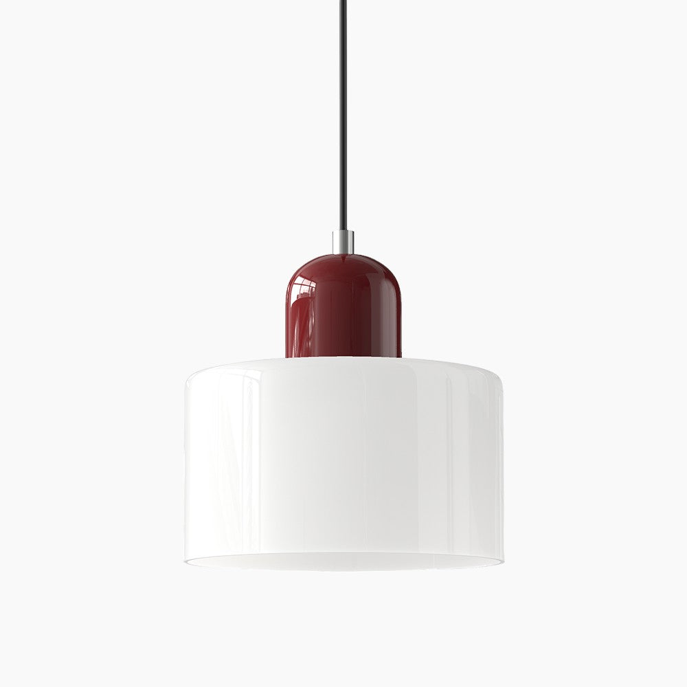 Lille glaspendel - LED, glas/metal, max 12W, trykknapkontakt, E27, CE/UL-certificeret, moderne elegance