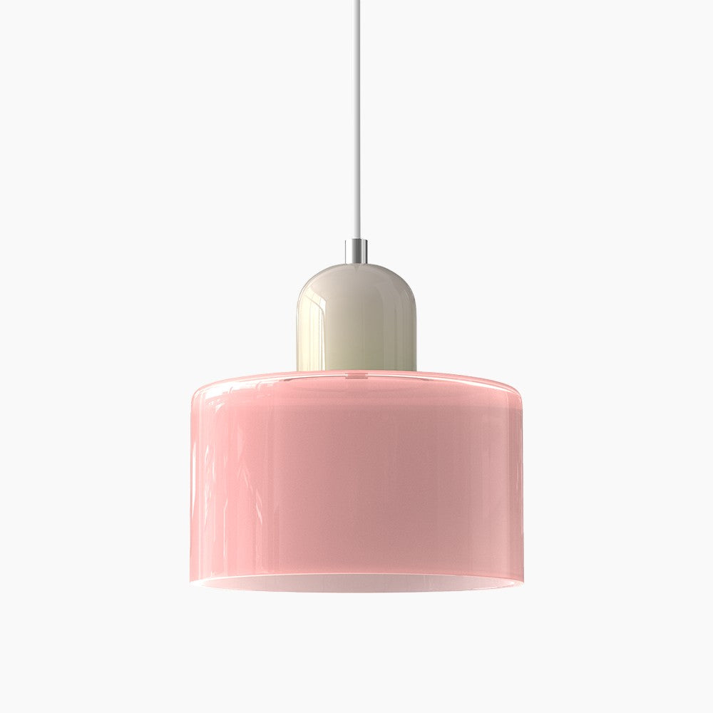 Lille glaspendel - LED, glas/metal, max 12W, trykknapkontakt, E27, CE/UL-certificeret, moderne elegance