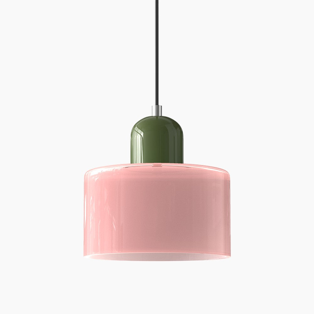 Lille glaspendel - LED, glas/metal, max 12W, trykknapkontakt, E27, CE/UL-certificeret, moderne elegance