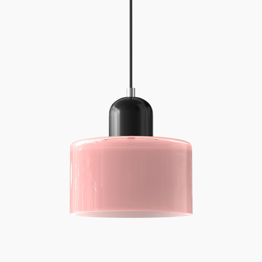 Lille glaspendel - LED, glas/metal, max 12W, trykknapkontakt, E27, CE/UL-certificeret, moderne elegance