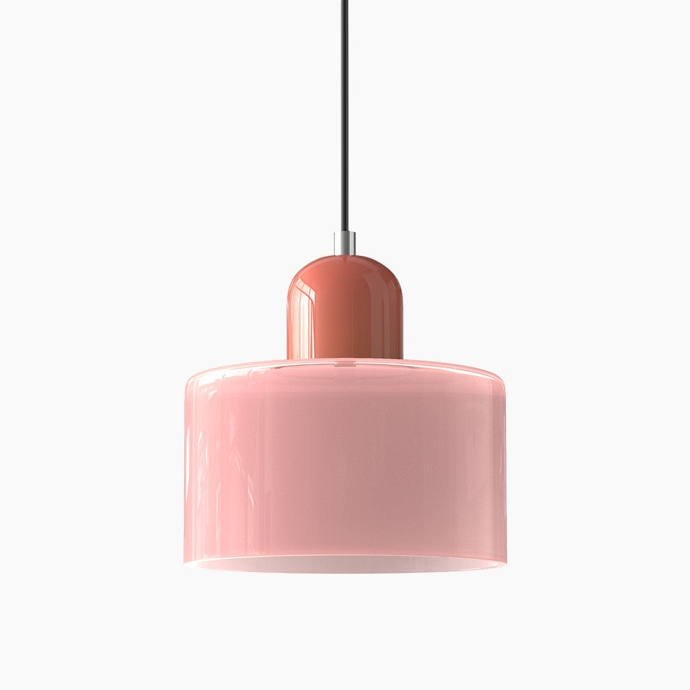 Lille glaspendel - LED, glas/metal, max 12W, trykknapkontakt, E27, CE/UL-certificeret, moderne elegance