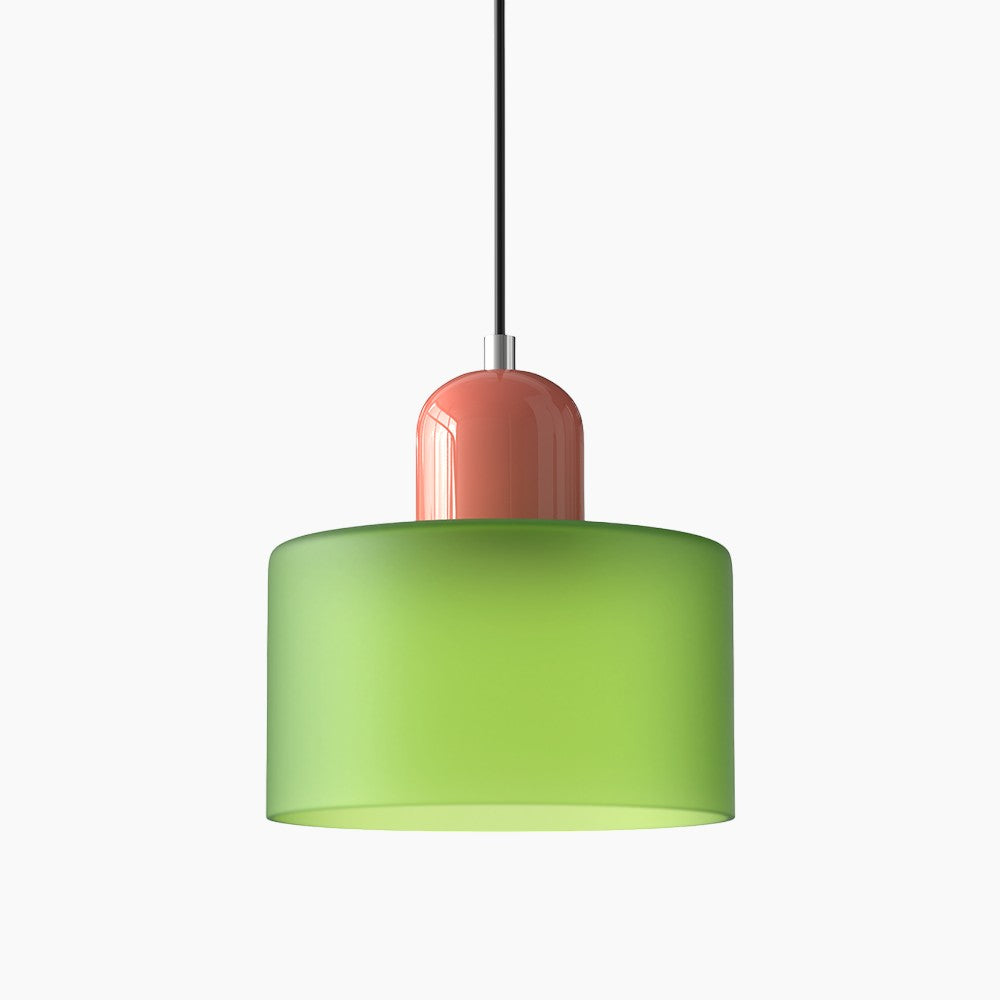 Lille glaspendel - LED, glas/metal, max 12W, trykknapkontakt, E27, CE/UL-certificeret, moderne elegance