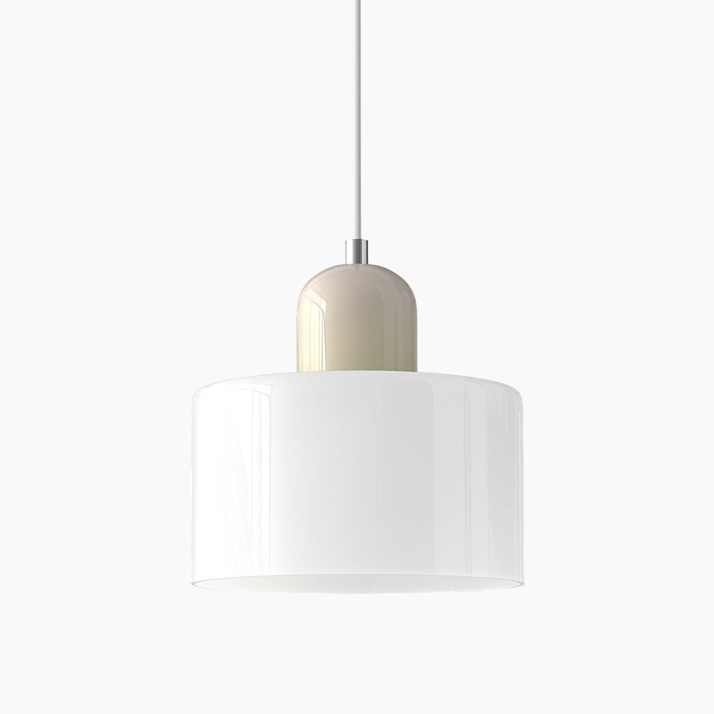 Lille glaspendel - LED, glas/metal, max 12W, trykknapkontakt, E27, CE/UL-certificeret, moderne elegance