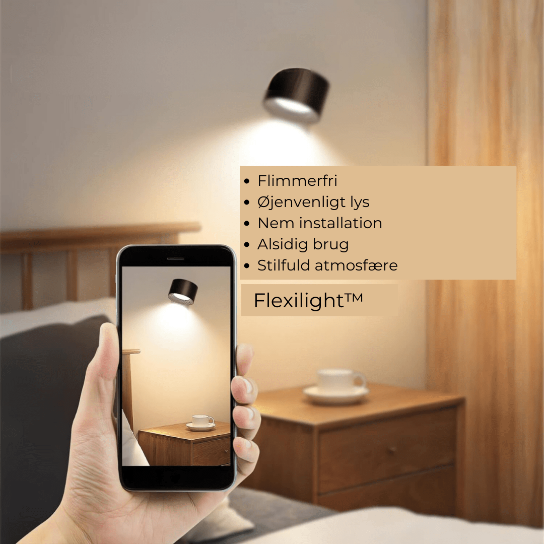 360° trådløs genopladelig væglampe